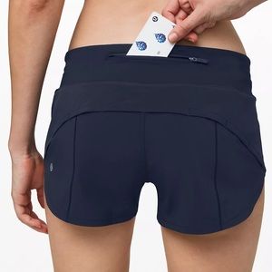 Lululemon Speed Up Short (black print)